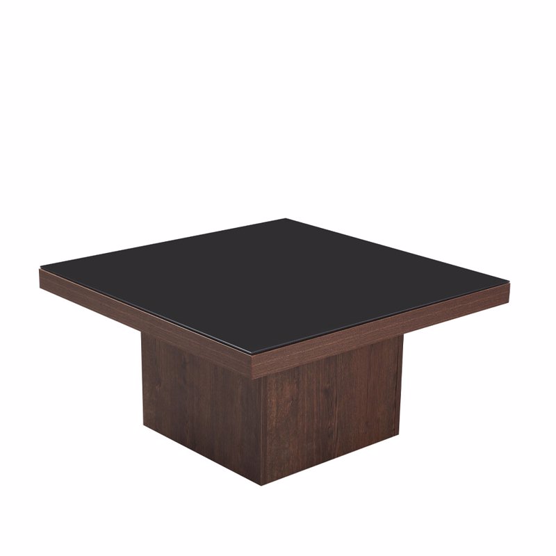 Liberta - Maison NUEZ Coffee Table Καρυδί/Μαύρο 79x79x4
