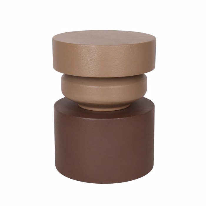 Liberta - Maison ZELO Side Table Kafe Anoixto/Kafe Skouro F35x46cm 04-1321