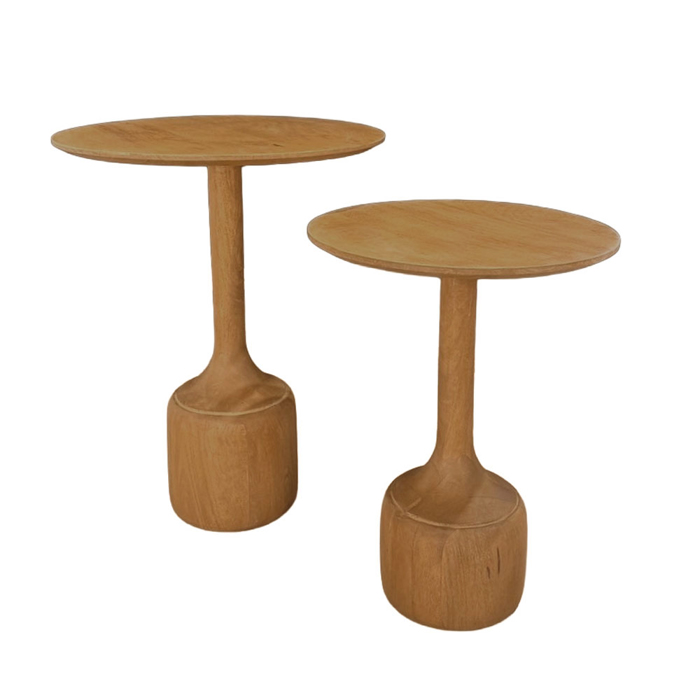 Liberta-Maison Wabi Side Table Set 2TEM Fusiko 50x50x60cm 04-1360