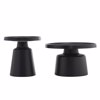 Liberta-Maison Mousse Coffee Table Set 2TEM Mavro Mat 70x70x50cm 04-1432