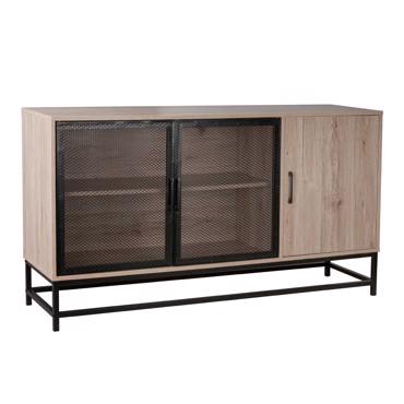 Liberta - Maison PLEGMA Μπουφές Sonoma/Μαύρος 150x40x82cm 05-0506