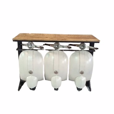 Liberta-Maison Vespa Κονσολα Cream Λευκό Φυσικό 138x52x100cm 05-0740