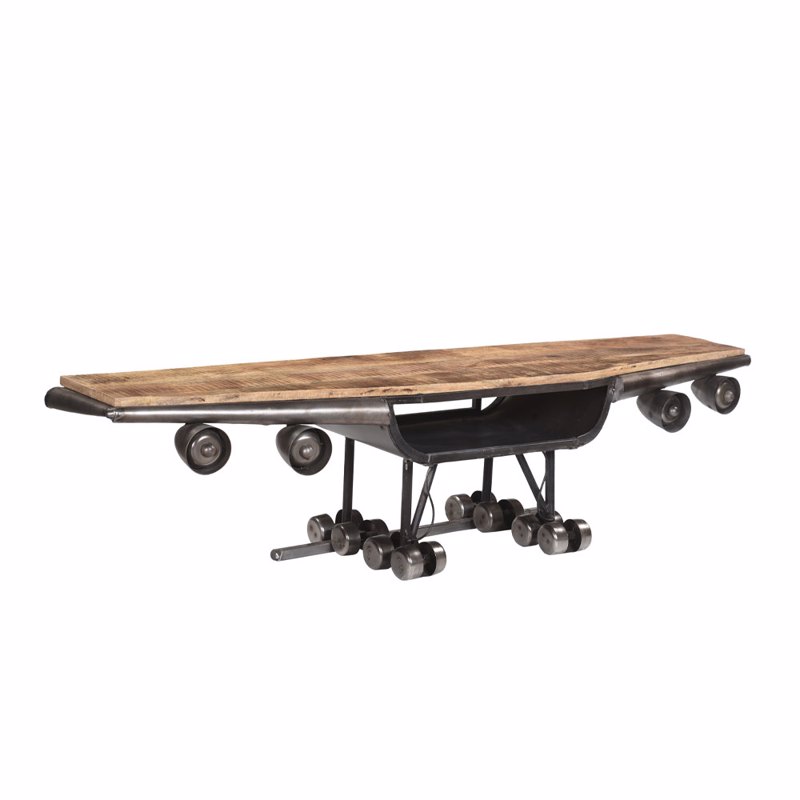 Liberta-Maison Wings TV Stand Gunmetal Φυσικό 188x44x44