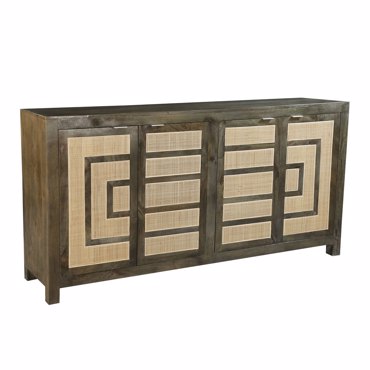 Liberta - Maison MAIANDROS Μπουφές Καφέ Σκούρο/Φυσικό 200x46x102cm 05-0761