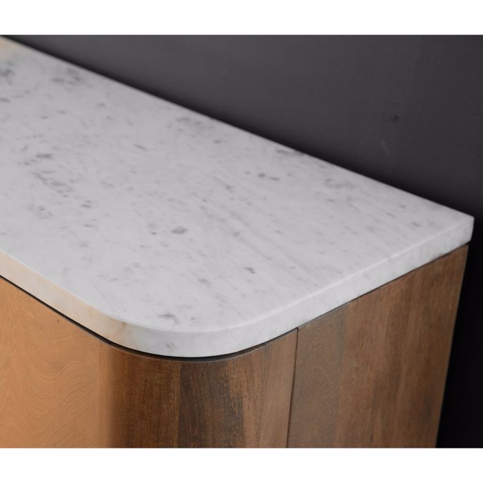 Liberta-Maison Terra Nova Boufes 4PORTES Karudi Lefko Marmaro 180x40x76cm 05-0762