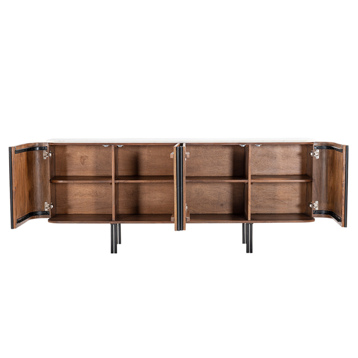 Liberta-Maison Terra Nova Boufes 4PORTES Karudi Lefko Marmaro 180x40x76cm 05-0762