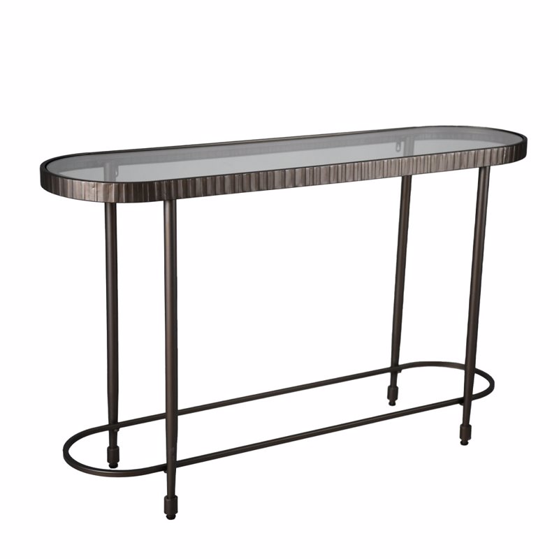 Liberta - Maison - ΣΗΜΑΝΤΙΚΟ: Σε περίπτωση διαφοράς τιμής από το κατάστημα ισχύει παντα και μόνο η τιμή του καταστήματος Liberta - Maison GRANAZ Κονσόλα Μαύρη 132x36x81cm 05-07