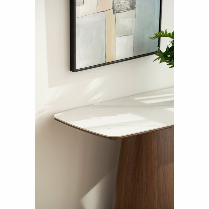 Liberta-Maison Totem Konsola Karudi Lefko Me Opsi Marmarou 120x50x76cm 05-0815