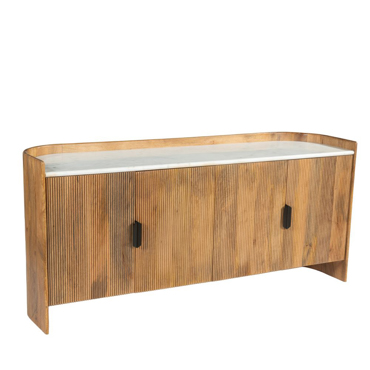 Liberta-Maison Organic Bitter Μπουφές 4ΠΟΡΤΕΣ Καρυδι Λευκό 165x45x75cm 05-0817