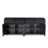 Liberta-Maison Capo Boufes 4PORTES 4SuRTARIA Mavro 180x40x75cm 05-0824