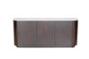 Liberta-Maison Marron Boufes 3PORTES Kafe Skouro Lefko Me Opsi Marmarou 170x40x75cm 05-0826