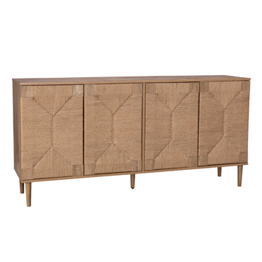 Liberta-Maison Sisal Μπουφές 4ΠΟΡΤΕΣ Φυσικό 160x39x78.5cm 05-0828