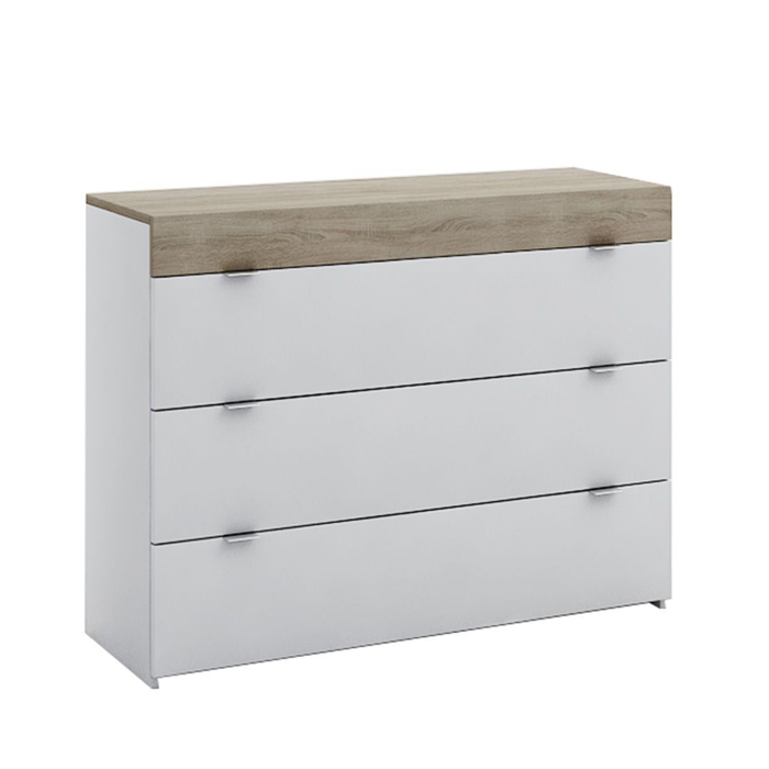Liberta - Maison MY BOX Surtariera Sonoma Skouro/Lefko High Gloss me 3 Surtaria 105x45x78cm 09-0785