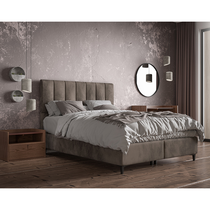 Liberta - Maison STICKS Κρεβάτι με Αποθηκευτικό Χώρο Camel 05-911 223x166x120cm (για Στρώμα 160x200cm) 09-1769 Liberta - Maison STICKS Krebati me Apothikeftiko Xoro Camel 05-911 223x166x120cm (ga Stroma 160x200cm) 09-1769