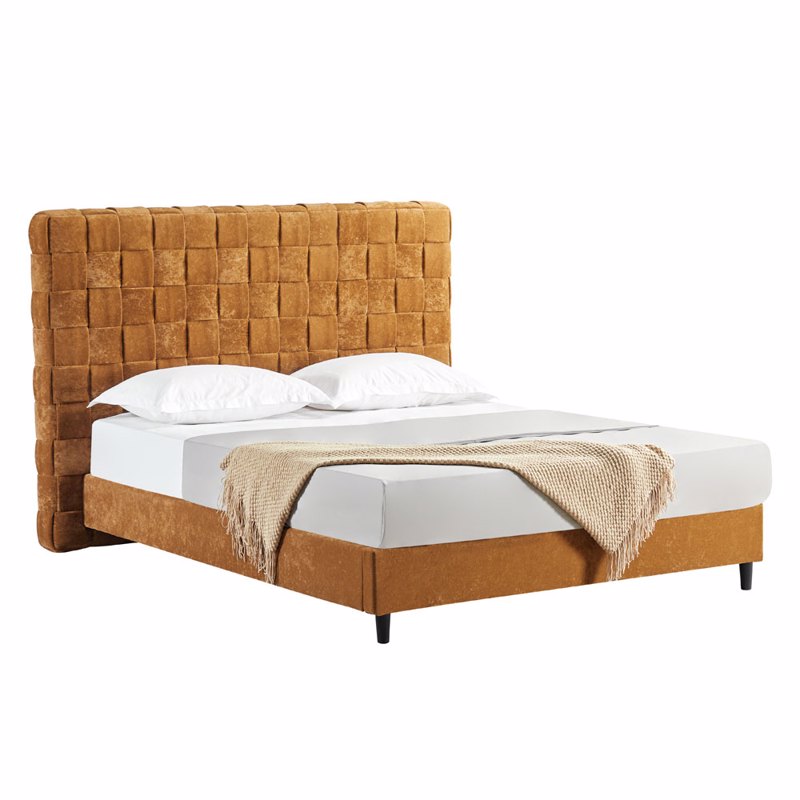 Liberta - Maison BALZAK Κρεβάτι Camel 222x186x130cm (γι