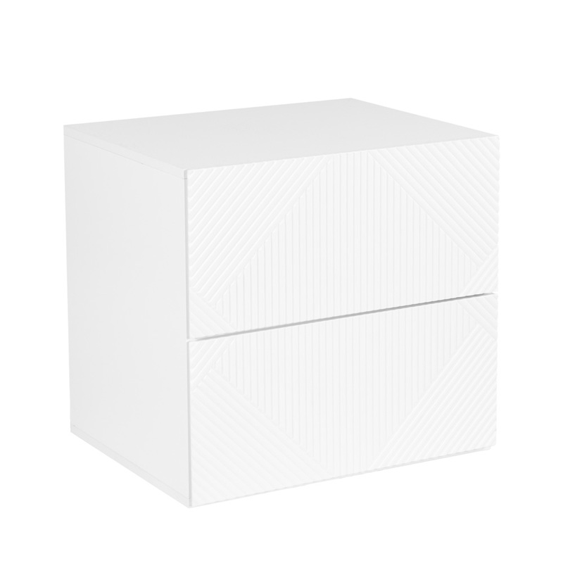 Έπιπλα Κρεβατοκάμαρας Agiovlasitishome - ΣΗΜΑΝΤΙΚΟ: Σε περίπτωση διαφοράς τιμής από το κατάστημα ισχύει παντα και μόνο η τιμή του καταστήματος Liberta - Maison MEZZA LUNA Κομοδίνο Λευκό με 2 Συρτάρι