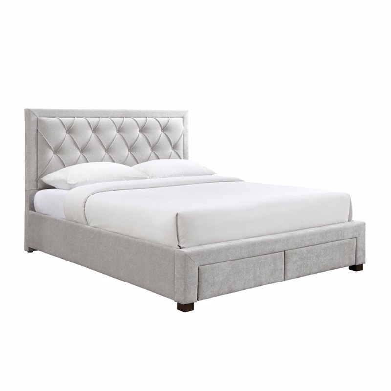 Liberta - Maison NOBLE Κρεβάτι Γκρι Ανοιχτό 216.5x165x1