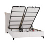 Liberta - Maison LONGWAVE Krebati me Apothikeftiko Xoro Off White 06-900 207x180x140cm (ga Stroma 160x200cm) 09-1991