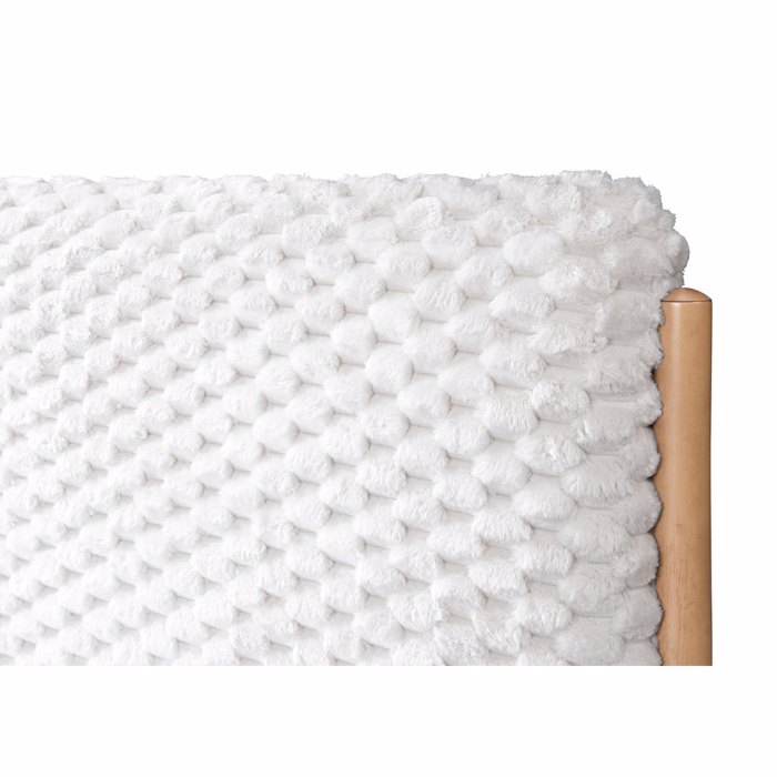 Liberta - Maison LORDY Κρεβάτι Cream/Καρυδί 207.5x177x103.5cm (για Στρώμα 160x200cm) 09-2033 Liberta - Maison LORDY Krebati Cream/Karudi 207.5x177x103.5cm (ga Stroma 160x200cm) 09-2033