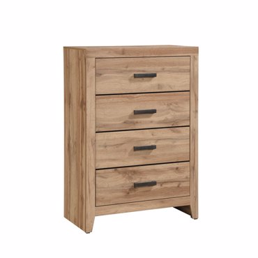 Liberta - Maison SOLID Συρταριέρα Φυσική με 4 Συρτάρια 80x41x121cm 09-2052