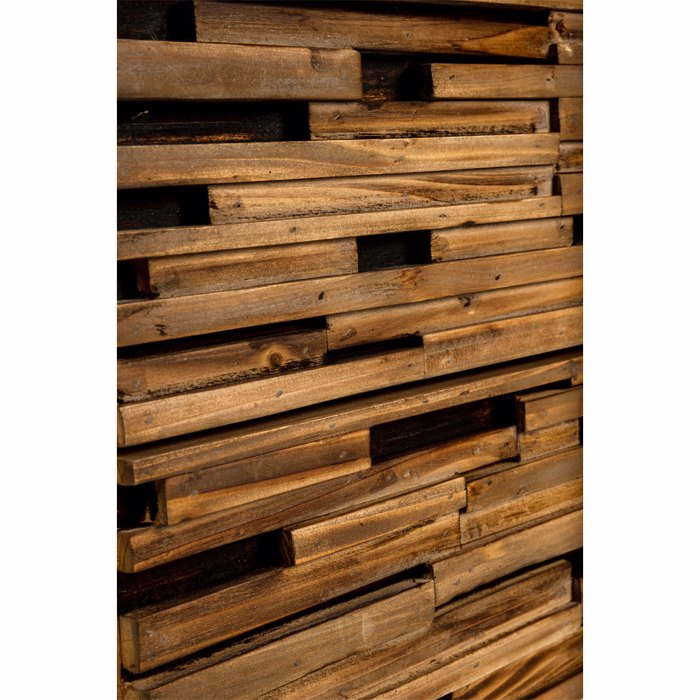 Liberta - Maison COAST Komodino Mavro/Fusiko 55x43x55.5cm 09-2058