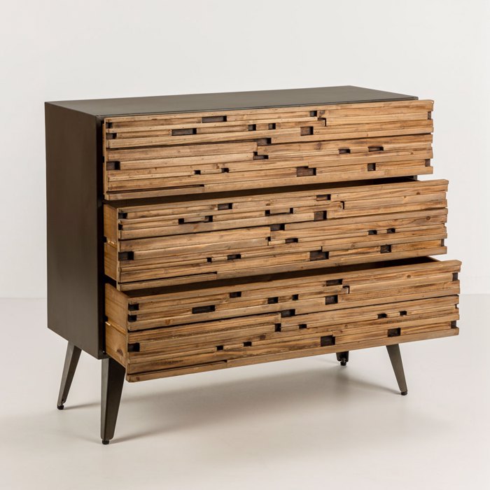 Liberta - Maison COAST Surtariera Mavri/Fusiki me 3 Surtaria 90x37x79cm 09-2066