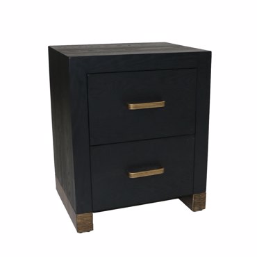 Liberta - Maison GIANT Κομοδίνο Μαύρο/Χρυσό 50x40x61cm 09-2068