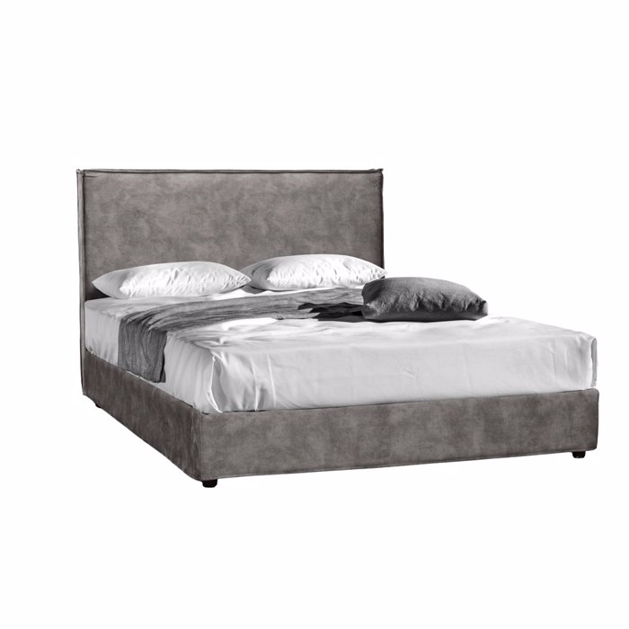 Liberta - Maison DOMUS Κρεβάτι Silver Γκρι 210x160x115cm (Για Στρώμα 160x200cm) 09-2072 Liberta - Maison DOMUS Krebati Silver Ggri 210x160x115cm (Ga Stroma 160x200cm) 09-2072