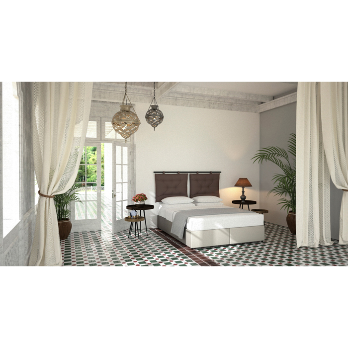 Liberta - Maison HANG Σετ των 2 Μαξιλάρι Κεφαλαριού Γκρι-Καφέ 20-914 70x10x50cm 09-2111 Liberta - Maison HANG Set ton 2 Maxilari Kefalariou Ggri-Kafe 20-914 70x10x50cm 09-2111