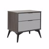 Liberta - Maison SPECCHIO Komodino me 2 Surtaria Mavro Oak/Kathreptis 58x39x55cm 09-2127
