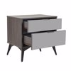 Liberta - Maison SPECCHIO Komodino me 2 Surtaria Mavro Oak/Kathreptis 58x39x55cm 09-2127