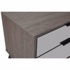 Liberta - Maison SPECCHIO Komodino me 2 Surtaria Mavro Oak/Kathreptis 58x39x55cm 09-2127