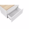 Liberta - Maison LUCIDO Komodino me 2 Surtaria Lefko Oak/Fusiko 58x39x44.5cm 09-2130