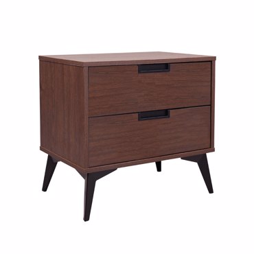 Liberta - Maison NUEZ Κομοδίνο Καρυδί με 2 Συρτάρια 58x39x55cm 09-2133