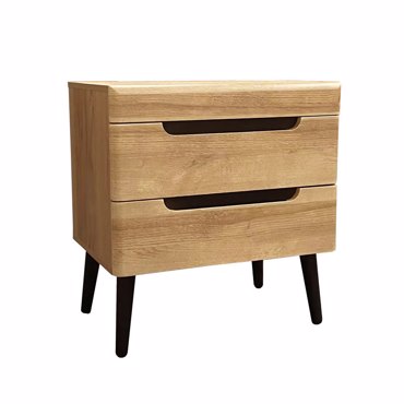 Liberta - Maison GRIF Κομοδίνο Φυσικό με 2 Συρτάρια 60x40x58cm 09-2142