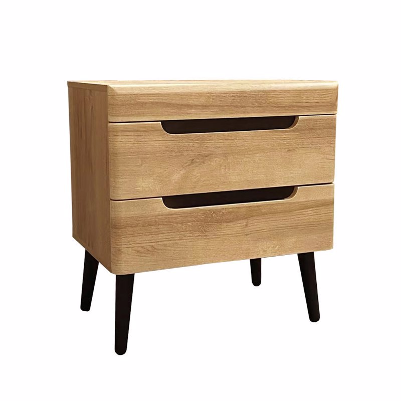 Liberta - Maison GRIF Κομοδίνο Φυσικό με 2 Συρτάρια 60x