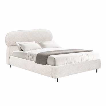 Liberta - Maison SERENITE Κρεβάτι Beige 230x194x105cm (για Στρώμα 160x200cm) 09-2145