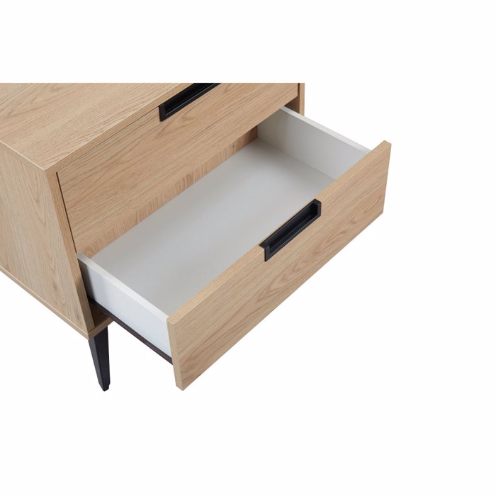 Liberta - Maison NEON Κομοδίνο Φυσικό με 2 Συρτάρια 58x39x55cm 09-2155 Liberta - Maison NEON Komodino Fusiko me 2 Surtaria 58x39x55cm 09-2155