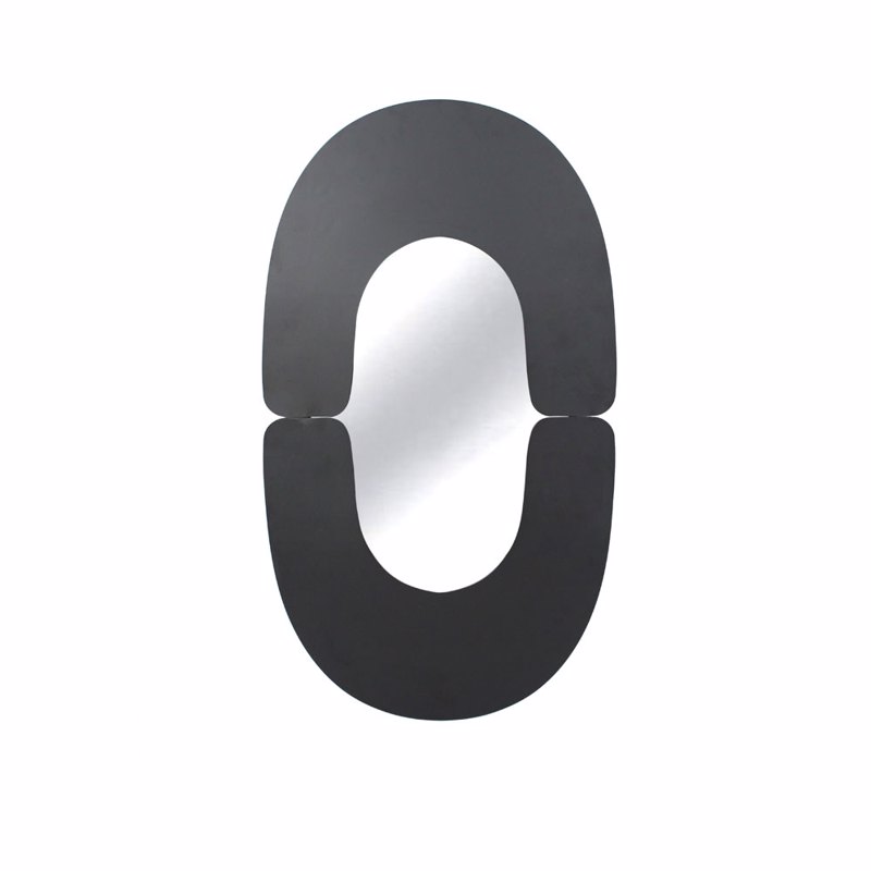 Liberta - Maison ARCHES Καθρέπτης Μαύρος Ματ 45.5x2x80c