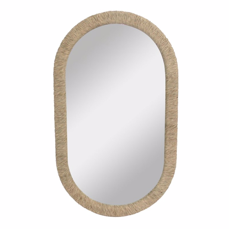 Liberta - Maison - ΣΗΜΑΝΤΙΚΟ: Σε περίπτωση διαφοράς τιμής από το κατάστημα ισχύει παντα και μόνο η τιμή του καταστήματος Liberta - Maison ROPE Καθρέπτης Φυσικός 57x4x96cm 11-06