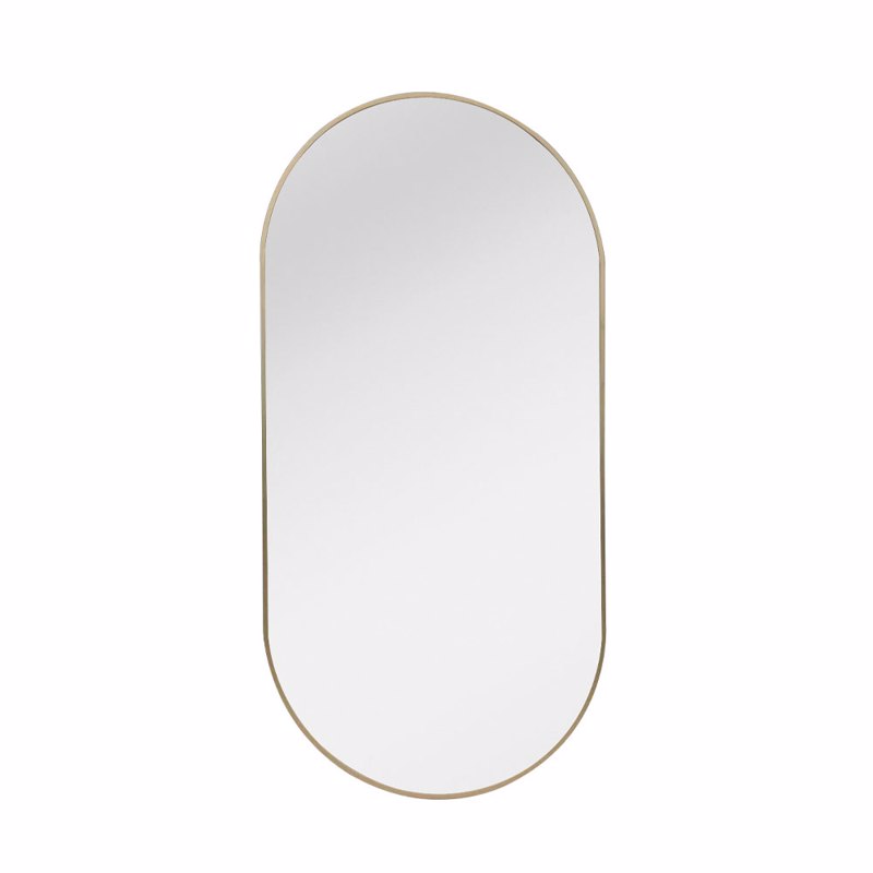 Liberta - Maison - ΣΗΜΑΝΤΙΚΟ: Σε περίπτωση διαφοράς τιμής από το κατάστημα ισχύει παντα και μόνο η τιμή του καταστήματος Liberta - Maison OVALIS Καθρέπτης Τοίχου Χρυσός 60x120c