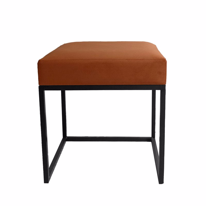 Liberta - Maison - ΣΗΜΑΝΤΙΚΟ: Σε περίπτωση διαφοράς τιμής από το κατάστημα ισχύει παντα και μόνο η τιμή του καταστήματος Liberta - Maison CUBIK Σκαμπό Terracotta 40x40x44cm 16-