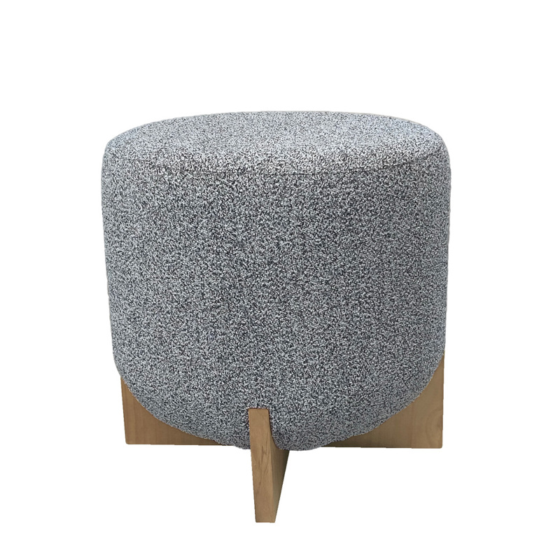 Liberta - Maison VOLCANO Σκαμπό Beige/Μαύρο 45x45x45cm 