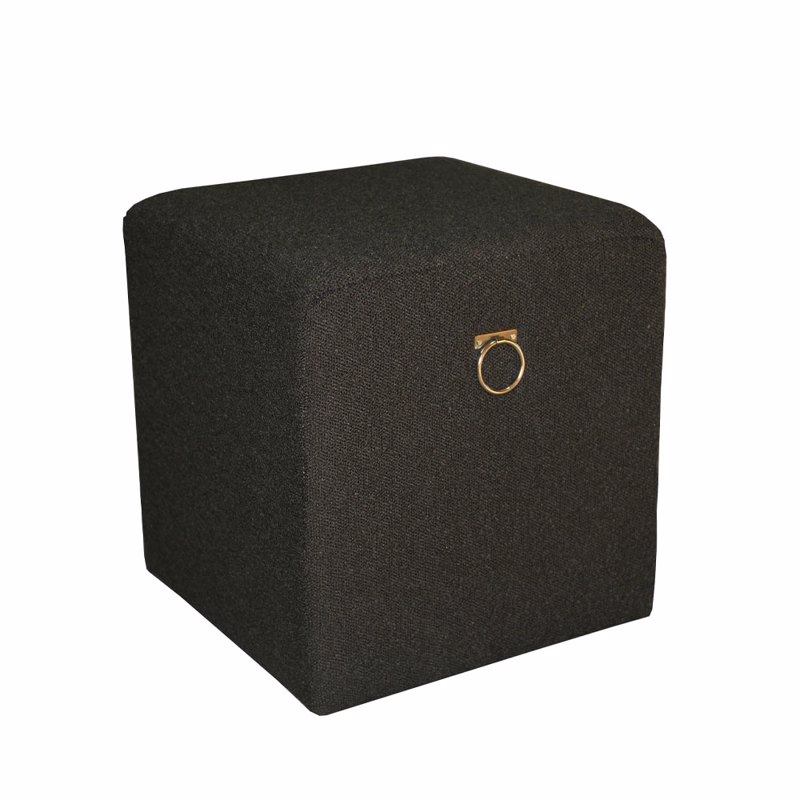 Έπιπλα σαλονιού agiovlasitishome - ΣΗΜΑΝΤΙΚΟ: Σε περίπτωση διαφοράς τιμής από το κατάστημα ισχύει παντα και μόνο η τιμή του καταστήματος Liberta - Maison RICH Σκαμπό Μαύρο 40x40x43cm 16-0698