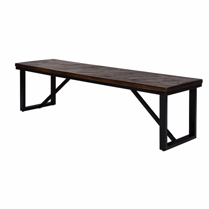 Liberta - Maison MAIANDROS Παγκάκι Καφέ Σκούρο 170x45x45cm 16-0713 Liberta - Maison MAIANDROS Paggaki Kafe Skouro 170x45x45cm 16-0713