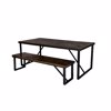 Liberta - Maison MAIANDROS Παγκάκι Καφέ Σκούρο 170x45x45cm 16-0713 Liberta - Maison MAIANDROS Paggaki Kafe Skouro 170x45x45cm 16-0713