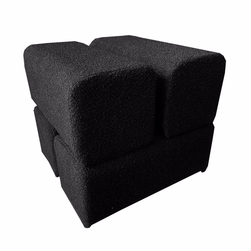 Liberta - Maison CHEVAL Σκαμπό Μαύρο 45x45x42cm 16-0724