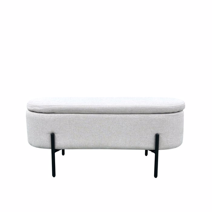 Liberta - Maison OVAL Skampo me Apothikeftiko Xoro Lefko 95x36x43cm 16-0805