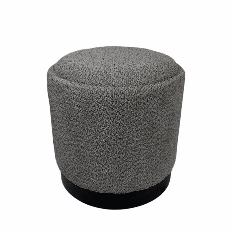 Liberta - Maison DUE PIANI Σκαμπό Γκρι Ανοιχτό Φ40x42cm