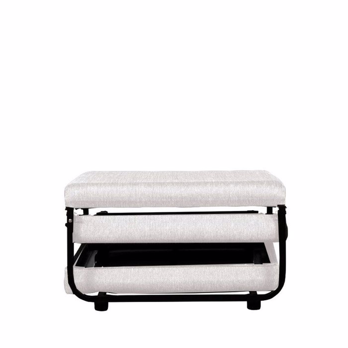 Liberta - Maison FOLD Pouf Krebati Anadiploumeno Off White 06-900 70x72x43cm 16-0891